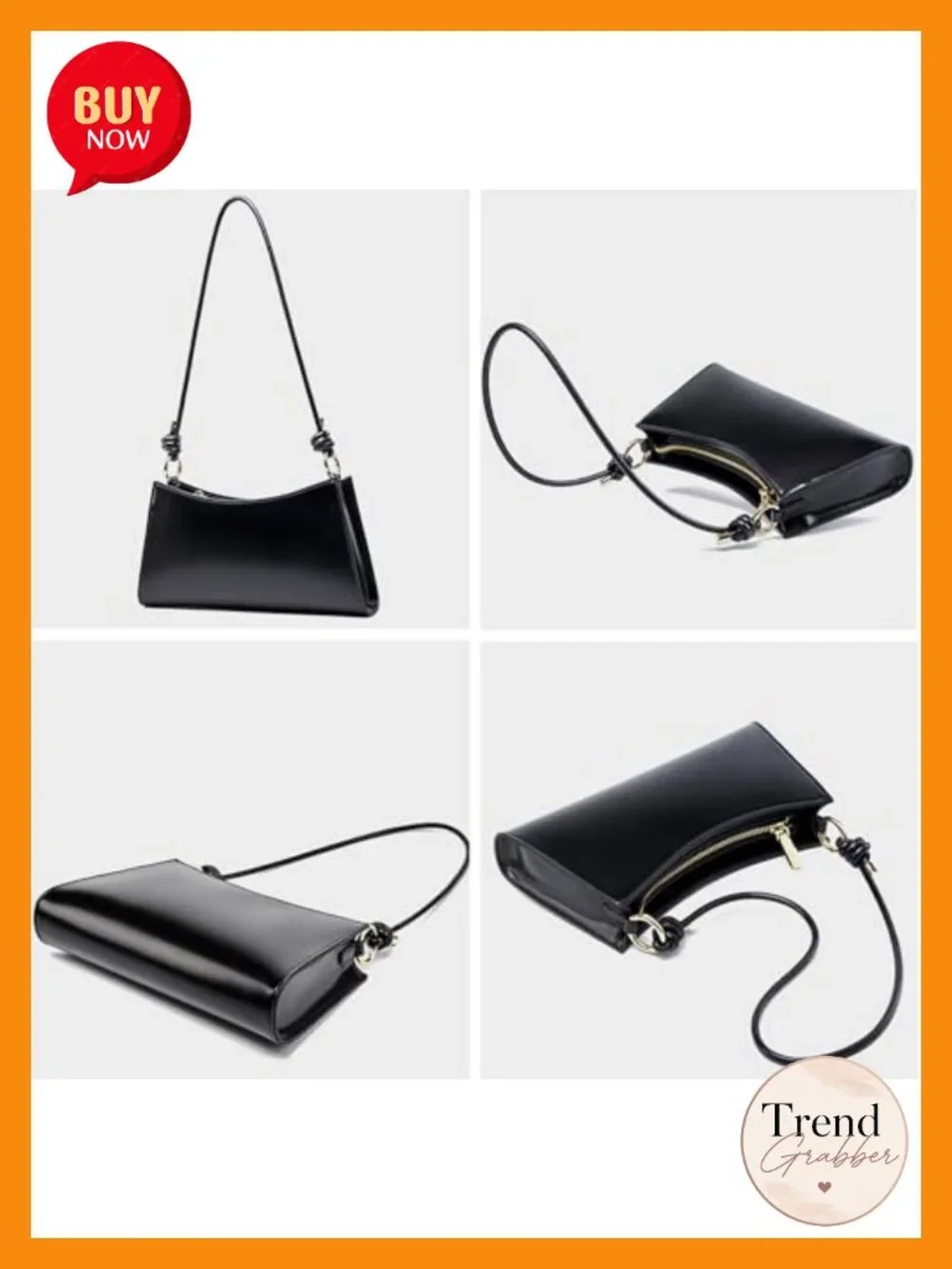 Genuine Leather Hobo Handbag Evening Bag Shoulder Underarm Bag